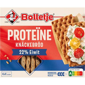 Bolletje Proteïne Knäckebröd 22% Eiwit 4 x 4 Stuks 255 g