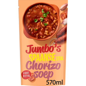 Jumbo's Spaanse Stijl Chorizo Soep 570ML