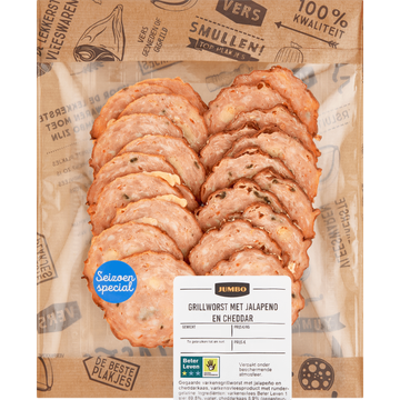Jumbo Grillworst met Jalapeno en Cheddar ca. 130 g