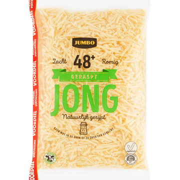 Jumbo Geraspte Kaas Jong 48+ Voordeelverpakking 300 g