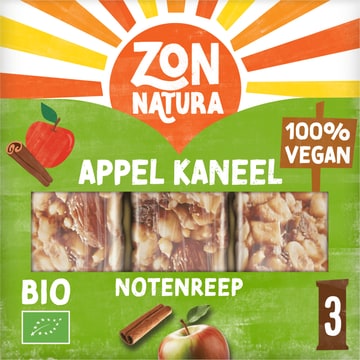 Zonnatura Biologische Notenrepen Appel Kaneel