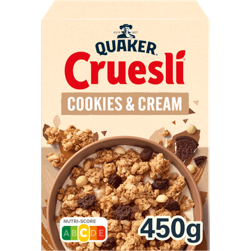 Quaker Cruesli Cookies & Cream Ontbijtgranen 450 gr