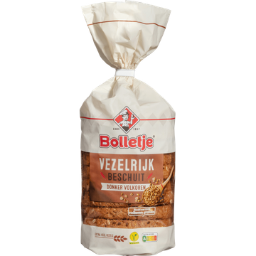 Bolletje Vezelrijk Beschuit Donker Volkoren 10 Stuks