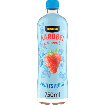 Jumbo Fruitsiroop Aardbei met Appel 750ML