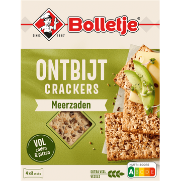 Bolletje Ontbijt Crackers Meerzaden 4 x 3 Stuks 270 g