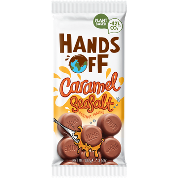 Hands Off Caramel SeaSalt Hazelnut Praline 100 g