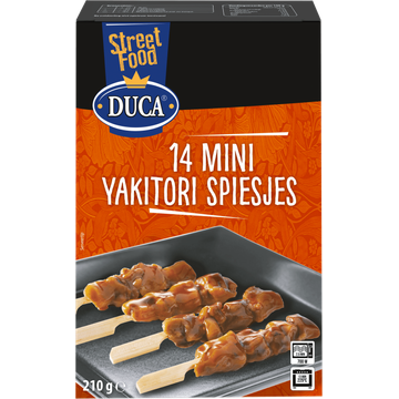 Duca Street Food Mini Yakitori Spiesjes 14 Stuks 210 g