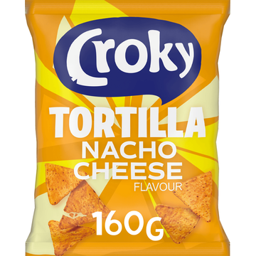 Croky Tortilla Nacho Cheese Flavour 160 g