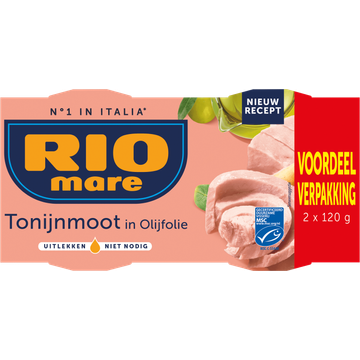 Rio Mare Tonijnmoot in olijfolie 2x120g MSC