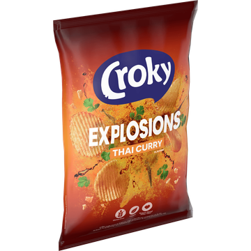 Croky Chips Explosions Thai Curry 150g