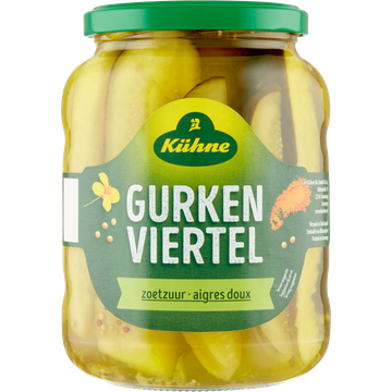 Kühne Gurken Viertel Zoetzuur 670 g