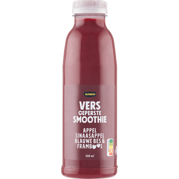 Jumbo Verse Smoothie Appel, Sinaasappel, Blauwe Bes & Framboos 500ML