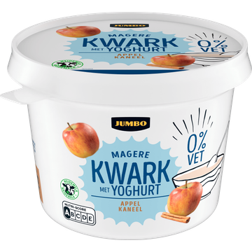 Jumbo Magere Kwark met Yoghurt Appel Kaneel 0% Vet 500 g