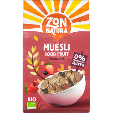 Zonnatura Bio Muesli Rood Fruit 375 g