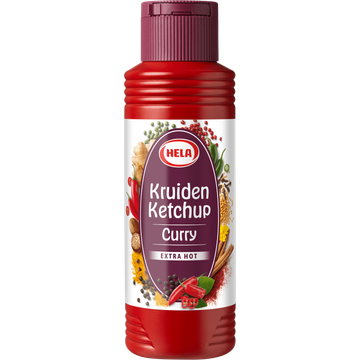 Hela Kruiden Ketchup Curry Extra Hot 300 ml