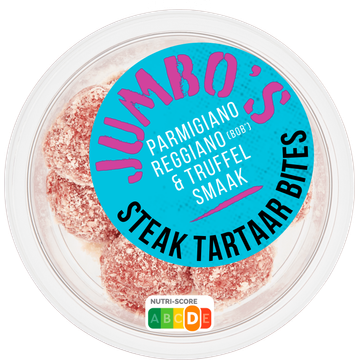 Jumbo's Parmigiano Reggiano & Truffel Smaak Steak Tartaar Bites 120 g