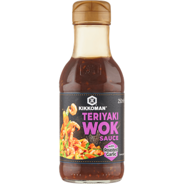 Kikkoman Teriyaki Wok Sauce with Roasted Garlic 250 ml