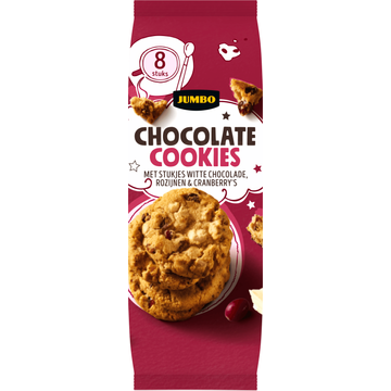 Jumbo Chocolate Cookies met Cranberry 200 g