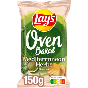 Lay's Oven Baked Mediterraanse Kruiden Chips 150 gr
