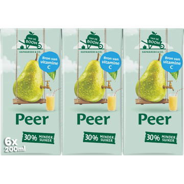 Van de Boom Peer 6-pack 0,2 L