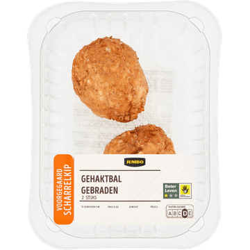 Jumbo Scharrelkip Gehaktbal Gebraden 2 Stuks