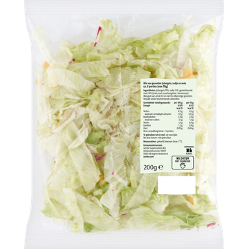 Jumbo Gesneden IJsbergsla Radijs & Maïs 200 g