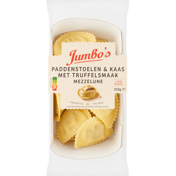 Jumbo's Verse Pasta Mezzelune Paddenstoelen & Kaas met Truffelsmaak 250 g