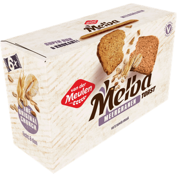 Van der Meulen Melba Meergranen Toast 6 Stuks 120 g