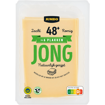 Jumbo Jonge Kaas 48+ Plakken 190 g