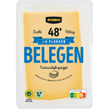 Jumbo Belegen Kaas 48+ Plakken 190 g