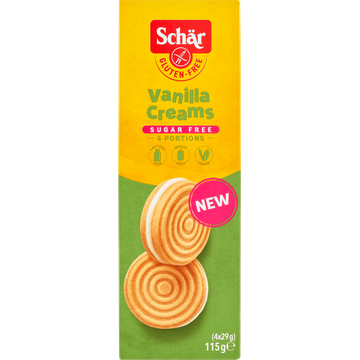 Schär Vanilla Creams glutenvrij 115g