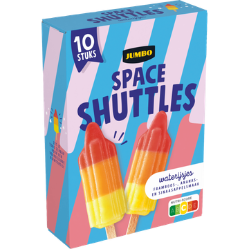 Jumbo Space Shuttles Waterijsjes 10 Stuks 600 g
