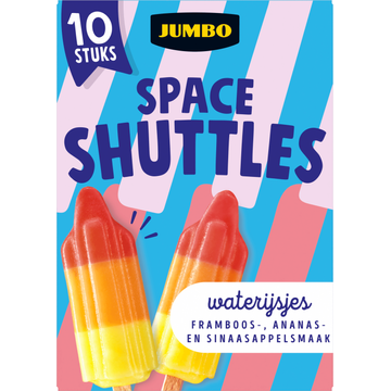 Jumbo Space Shuttles Waterijsjes 10 Stuks 600 g