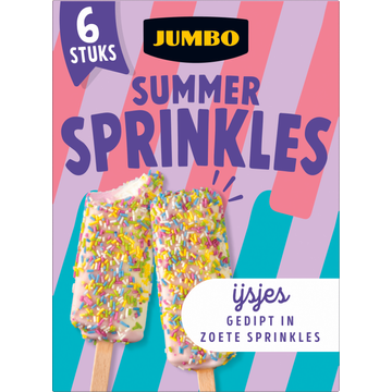 Jumbo Summer Sprinkles IJsjes 6 Stuks