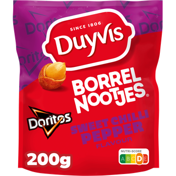 Duyvis Borrelnootjes Doritos Sweet Chilli Pepper Pinda Noten 200 gr