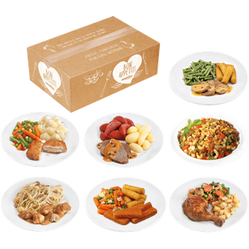 7 verschillende populaire maaltijden 3.225 g