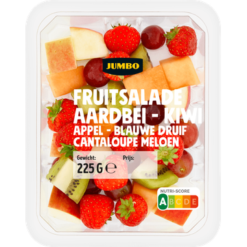 Jumbo Fruitsalade Aardbei - Kiwi - Appel - Druif - Meloen 225 g