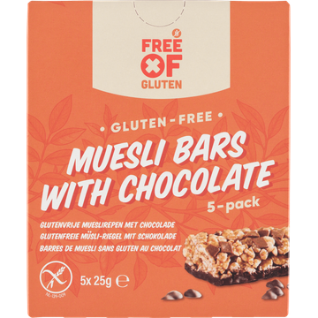 Free Of Gluten GV Mueslibars choco 125g