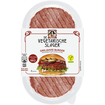 De Vegetarische Slager Griljante Burger 200 g
