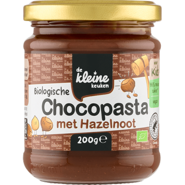 De Kleine Keuken Biologische Chocopasta met Hazelnoot voor Kids 200 g