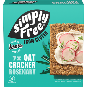 Simply Free by Leev - Haver cracker rozemarijn 100g