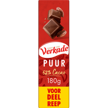 Verkade Puur Voordeelreep 180 g