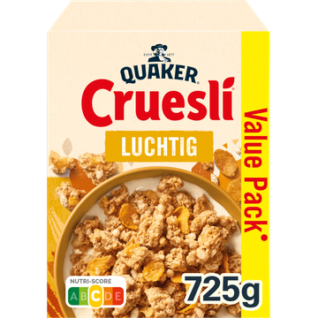 Quaker Cruesli Luchtig Ontbijtgranen Voordeelverpakking 725 gr