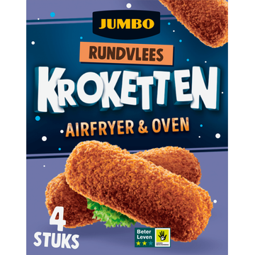 Jumbo Rundvleeskroketten Airfryer & Oven 4 Stuks