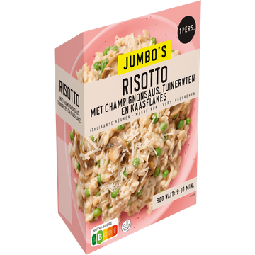 Jumbo's Vriesverse Maaltijd Risotto Champignons 450 g