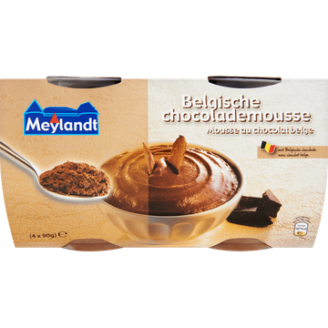 Meylandt Belgische Chocolademousse 4 x 90 g