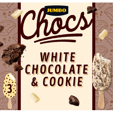 Jumbo Chocs White Chocolate & Cookie 3 Stuks