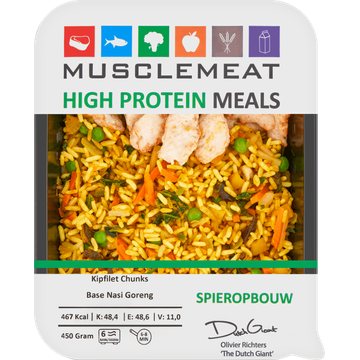 Muscle Meat High Protein Meals Kipfilet Chunks Base Nasi Goreng 450 g