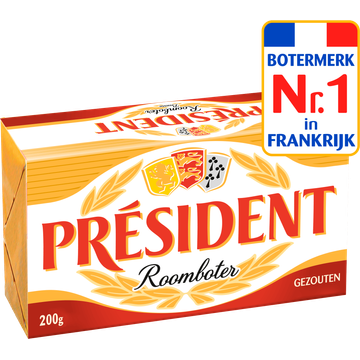 Président Roomboter Gezouten 200 g