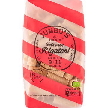 Jumbo's Biologisch Volkoren Rigatoni 500 g